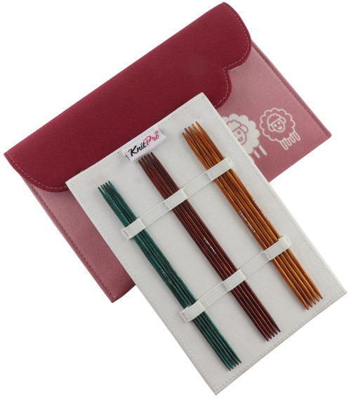 KnitPro-Dreamz Starter Double Point Needle Set 6"-5 Pair - Assorted Sizes - 5A0027T2-1GB38 - 8907628073114