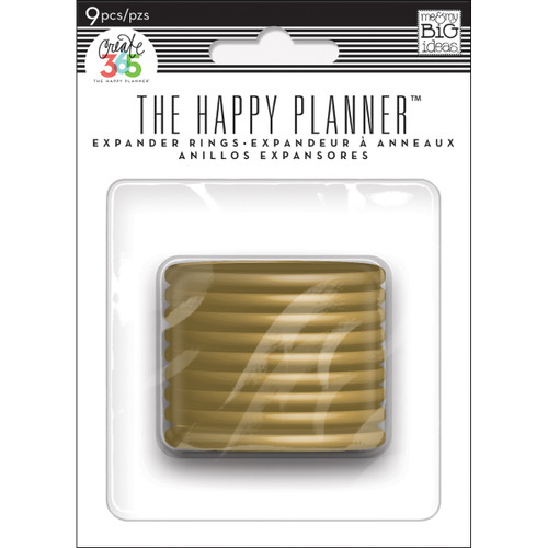 2 Pack - Happy Planner Discs 1.75" 9/Pkg-Gold - RING-02