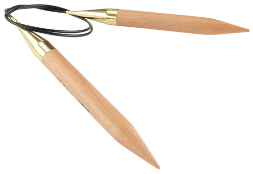 2 Pack - KnitPro-Basix Beech Fixed Circular Needles 40"-Size 19/15mm - 5A0028JZ-1GBLX - 8904086220135 2 Pack - KnitPro-Basix Beech Fixed Circular Needles 40"-Size 19/15mm - 5A0028JZ-1GBLX - 8904086220135