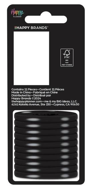 2 Pack - Happy Planner Discs 1.75" 11/Pkg-Black - RING-01 2 Pack - Happy Planner Discs 1.75" 11/Pkg-Black - RING-01