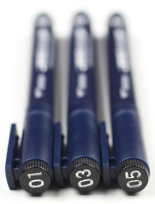 3 Pack - Tombow MONO Drawing Pens 3/Pkg-0.1mm, 0.3mm & 0.5mm Black - 66403 3 Pack - Tombow MONO Drawing Pens 3/Pkg-0.1mm, 0.3mm & 0.5mm Black - 66403