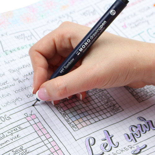 3 Pack - Tombow MONO Drawing Pens 3/Pkg-0.1mm, 0.3mm & 0.5mm Black - 66403 3 Pack - Tombow MONO Drawing Pens 3/Pkg-0.1mm, 0.3mm & 0.5mm Black - 66403