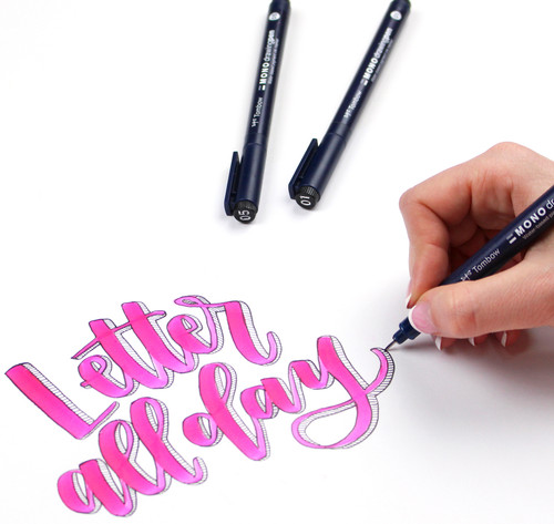 3 Pack - Tombow MONO Drawing Pens 3/Pkg-0.1mm, 0.3mm & 0.5mm Black - 66403 3 Pack - Tombow MONO Drawing Pens 3/Pkg-0.1mm, 0.3mm & 0.5mm Black - 66403