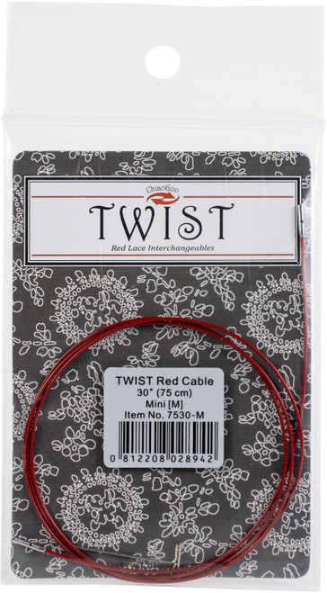 3 Pack - ChiaoGoo TWIST Red Lace Interchangeable Cables 30"-Mini - 7530-M - 812208028942