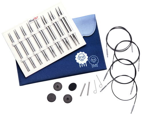 KnitPro-Nova Deluxe Interchangeable Knitting Needle Set 5"-Set Of 8 Pair - Normal - 5A0028JW-1GBK0 - 8907628069261