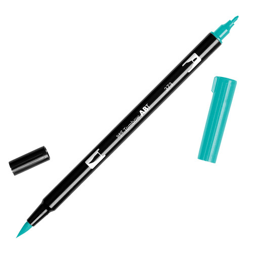 6 Pack - Tombow Dual Brush Marker Open Stock-373 Sea Blue - DBP-56544