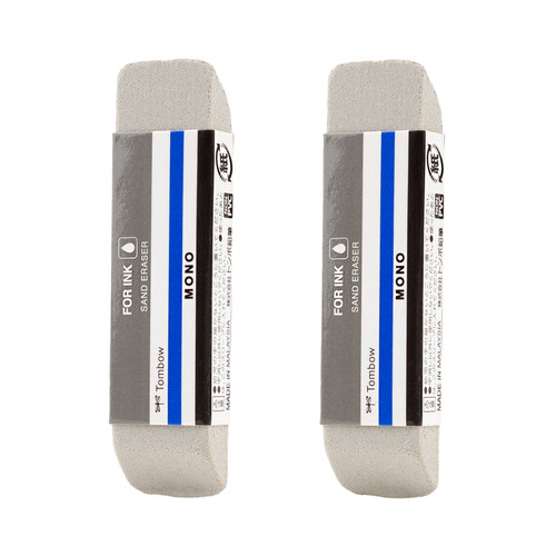 2 Pack - Tombow MONO Sand Eraser 2/Pkg-For Ink - 67304