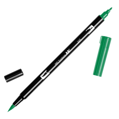 6 Pack - Tombow Dual Brush Marker Open Stock-245 Sap Green - DBP-56527 - 085014565271