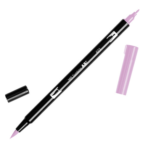 6 Pack - Tombow Dual Brush Marker Open Stock-673 Orchid - DBP-56575 - 085014565752