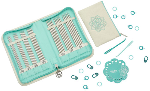 KnitPro-Mindful Grateful Double Point Knitting Needle Set -7 Pair - 6" - Lace - 5A0028GZ-1GBJD - 8907628065874 KnitPro-Mindful Grateful Double Point Knitting Needle Set -7 Pair - 6" - Lace - 5A0028GZ-1GBJD - 8907628065874