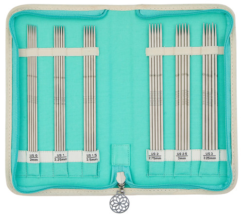 KnitPro-Mindful Gracious Double Point Knitting Needle Set -6 Pair - 6" - Lace - 5A0028JR-1GBKK - 8907628077549 KnitPro-Mindful Gracious Double Point Knitting Needle Set -6 Pair - 6" - Lace - 5A0028JR-1GBKK - 8907628077549