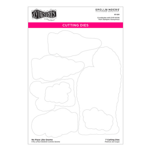 Spellbinders Etched Dies By Dyan Reaveley-No Place Like Gnome - 5A002BSF-1GF9P - 810146544920