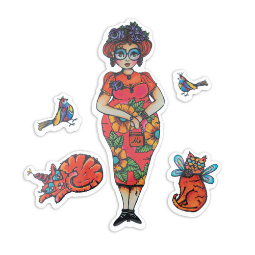 Art By Marlene Signature Collection Clear Stamps-Nr. 702, Frida's Friends - 5A002BKM-1GDXK