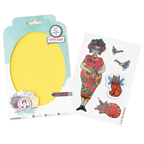 Art By Marlene Signature Collection Clear Stamps-Nr. 702, Frida's Friends - 5A002BKM-1GDXK