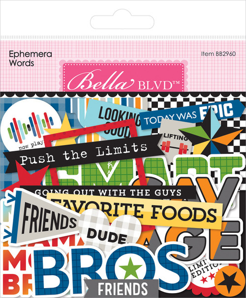2 Pack - Bella Blvd Cardstock Ephemera-Words, Teen Vibe Carson - 5A002BN1-1GF5H - 819812017089