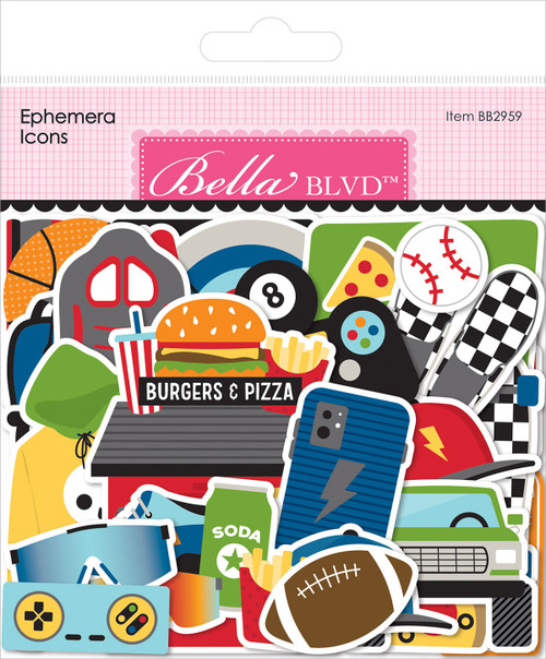 2 Pack - Bella Blvd Cardstock Ephemera-Icons, Teen Vibe Carson - 5A002BPH-1GF66 - 819812017072 2 Pack - Bella Blvd Cardstock Ephemera-Icons, Teen Vibe Carson - 5A002BPH-1GF66 - 819812017072