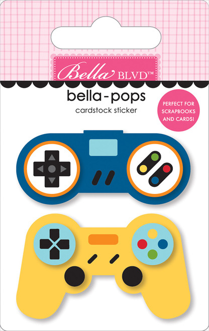 6 Pack - Teen Vibe Carson Bella-Pops 3D Stickers-Game Over - 5A002BN8-1GF57 - 819812017140