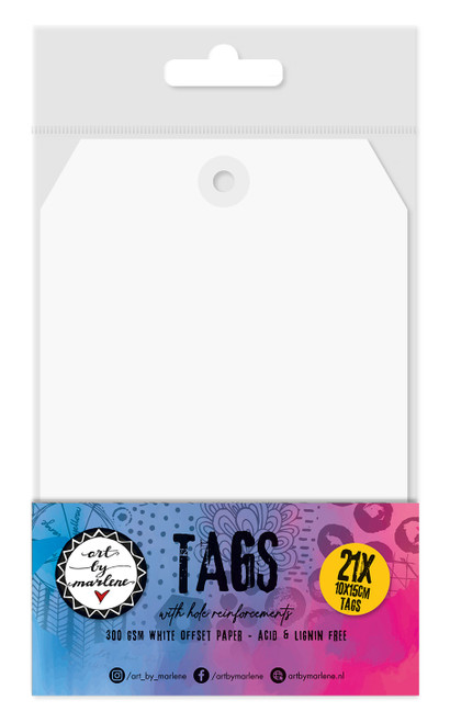 Art By Marlene Signature Collection Tags 21/Pkg-Nr. 08, Tag With Hole Reinforcements - 5A002BJ9-1GF0P - 8713943153864 Art By Marlene Signature Collection Tags 21/Pkg-Nr. 08, Tag With Hole Reinforcements - 5A002BJ9-1GF0P - 8713943153864