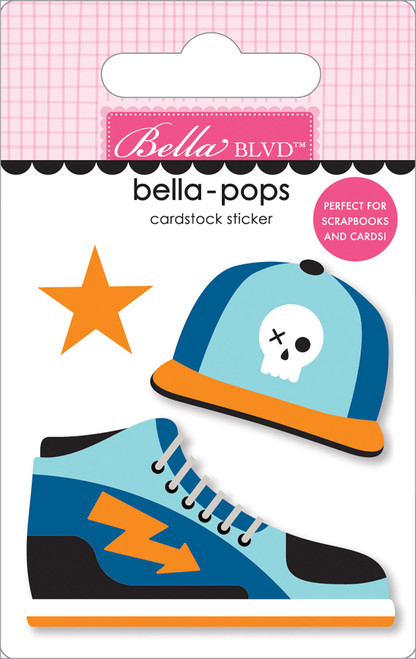 6 Pack - Teen Vibe Carson Bella-Pops 3D Stickers-Guy Style - 5A002BN2-1GF6Q - 819812017157