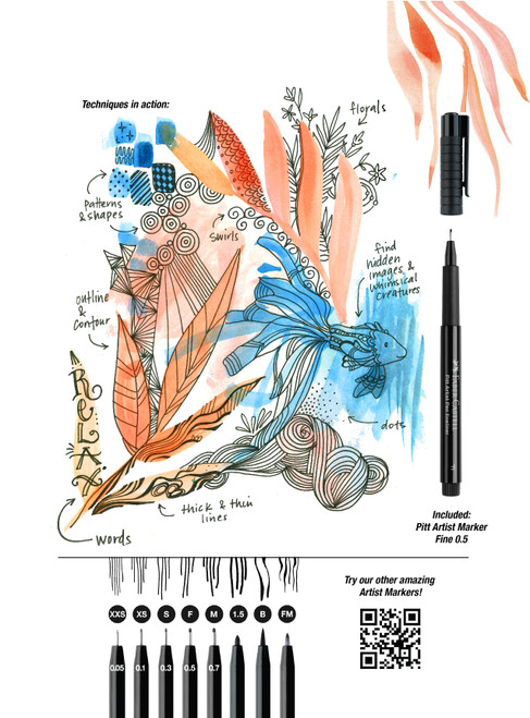 Faber Castell Reverse Coloring & Doodling Book-Neutrals Edition - 5A002BRT-1GF8S Faber Castell Reverse Coloring & Doodling Book-Neutrals Edition - 5A002BRT-1GF8S