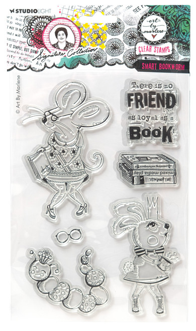 Art By Marlene Signature Collection Clear Stamps-Nr. 699, Smart Bookworm 5A002BDQ-1GDYX - 8713943152942