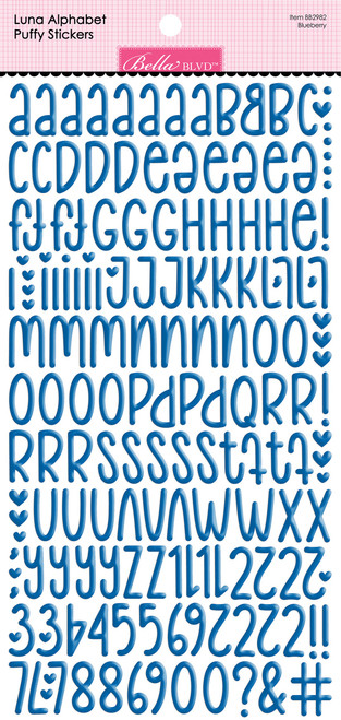 2 Pack - Bella Besties Luna Alphabet Puffy Stickers-Blueberry - 5A002BNF-1GF6L - 819812017300