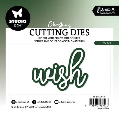Studio Light Essentials Cutting Die-Nr. 863, Wish - 5A002BF8-1GDZV Studio Light Essentials Cutting Die-Nr. 863, Wish - 5A002BF8-1GDZV