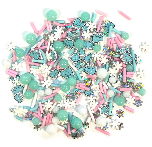 Buttons Galore Mix Upz Craft Embellishments 10g-Pastel Blizzard - MIXUPZ-1GF3D - 840934074377