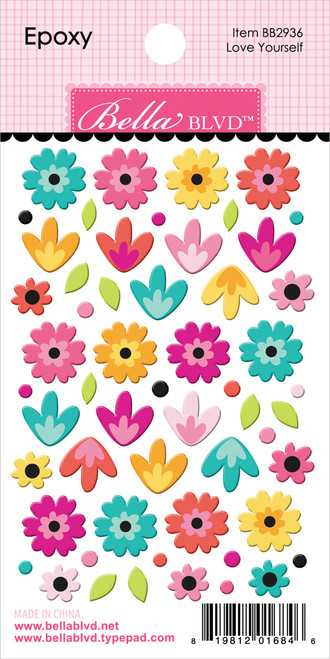 Teen Vibe Caitlyn Epoxy Stickers-Love Yourself - 5A002BN7-1GF55 - 819812016846 Teen Vibe Caitlyn Epoxy Stickers-Love Yourself - 5A002BN7-1GF55 - 819812016846