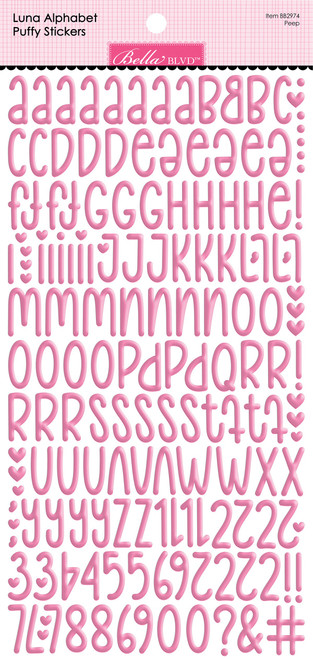 Bella Besties Luna Alphabet Puffy Stickers-Peep - 5A002BNF-1GF5L - 819812017225 Bella Besties Luna Alphabet Puffy Stickers-Peep - 5A002BNF-1GF5L - 819812017225
