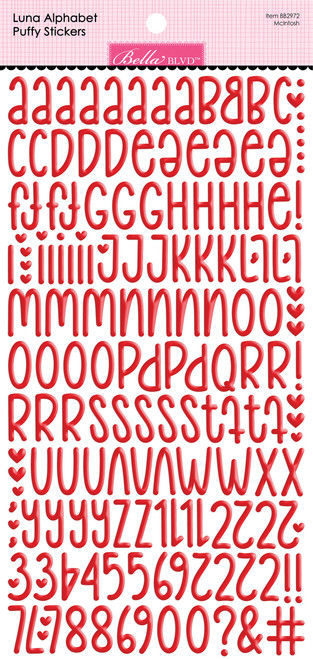 Bella Besties Luna Alphabet Puffy Stickers-McIntosh - 5A002BNF-1GF5P - 819812017201