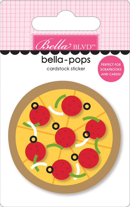 Teen Vibe Carson Bella-Pops 3D Stickers-Pizza Party 5A002BMY-1GF5C - 819812017164