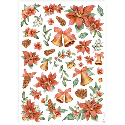 Stamperia Assorted Rice Paper A4 6/Sheets-Classic Christmas - 5A0029LB-1GCWG Stamperia Assorted Rice Paper A4 6/Sheets-Classic Christmas - 5A0029LB-1GCWG