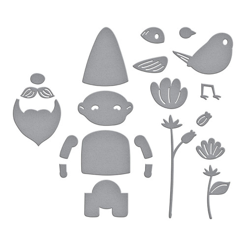 Spellbinders Etched Die From The Out And About Collection-Garden Buddies - 5A002BR0-1GF8H