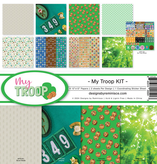 Reminisce Collection Kit 12"X12"-My Troop - 5A002BXJ-1GFFT - 840310205913 Reminisce Collection Kit 12"X12"-My Troop - 5A002BXJ-1GFFT - 840310205913
