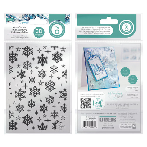 Tonic Studios 3D Embossing Folder-Midnight Flurry - Winter's Veil - 5A002297-1G4XQ Tonic Studios 3D Embossing Folder-Midnight Flurry - Winter's Veil - 5A002297-1G4XQ