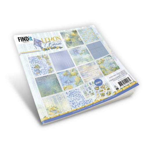 3 Pack Find It Trading Yvonne Creations Paper Pack 8"X8" 18/Pkg-Design, Lemon Breeze 5A002BWR-1GFFD - 8718715140431