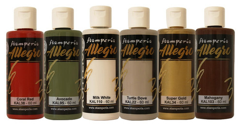 Stamperia Allegro Paint Set 6/Pkg-Classic Christmas - 5A0029KD-1GCVJ - 5993110037194