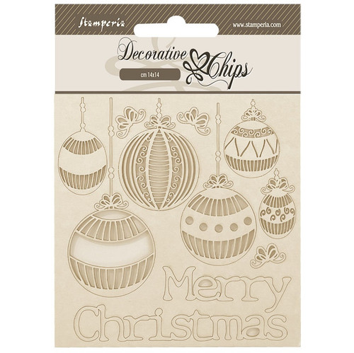 3 Pack Stamperia Decorative Chips 5.5"X5.5"-The Nutcracker Merry Christmas Balls 5A0029J1-1GCX8 - 5993110036975