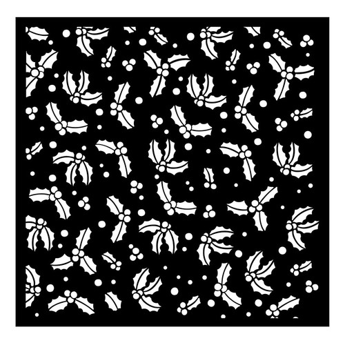 3 Pack - Stamperia Stencil 7"X7"-Classic Christmas Gooseberry Pattern - 5A0029JX-1GCXQ