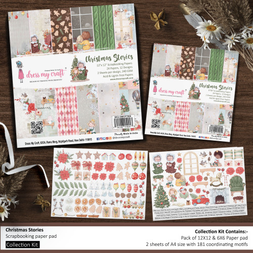 Dress My Craft Collection Kit-Christmas Stories 5A002BXV-1GFGJ - 194186019274