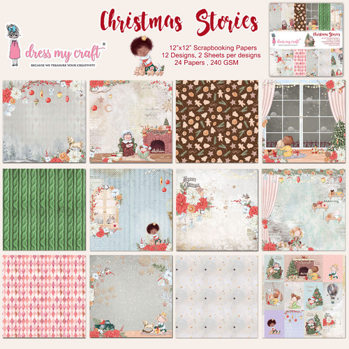 Dress My Craft Collection Kit-Christmas Stories 5A002BXV-1GFGJ