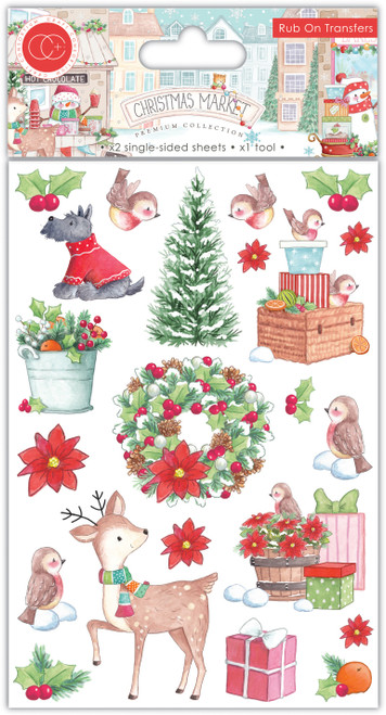 Craft Consortium Rub-Ons-Christmas Market - 5A002BWL-1GFF6 - 5060921932441