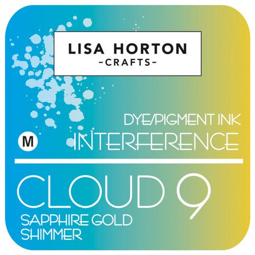 Lisa Horton Crafts Cloud 9 Shimmer Interference Ink Pad -Sapphire Gold Shimmer - A5002BSX-G1FC1 - 792816358931