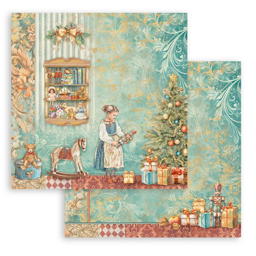 3 Pack Stamperia Double-Sided paper Pad 8"X8" 10/Pkg-The Nutcracker 5A0029JS-1GCT3