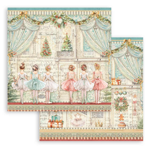 3 Pack Stamperia Double-Sided paper Pad 8"X8" 10/Pkg-The Nutcracker 5A0029JS-1GCT3