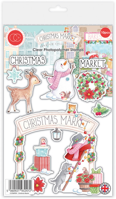 Craft Consortium Stamp Set-Christmas Market - 5A002BWD-1GFDX - 5060921932472
