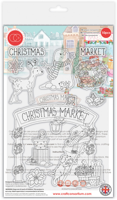 Craft Consortium Stamp Set-Christmas Market - 5A002BWD-1GFDX