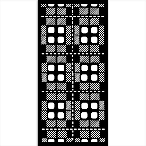 Stamperia Stencil 4.92"X9.84"-Gear Up For Christmas Fabric Pattern - 5A0029G3-1GCV3