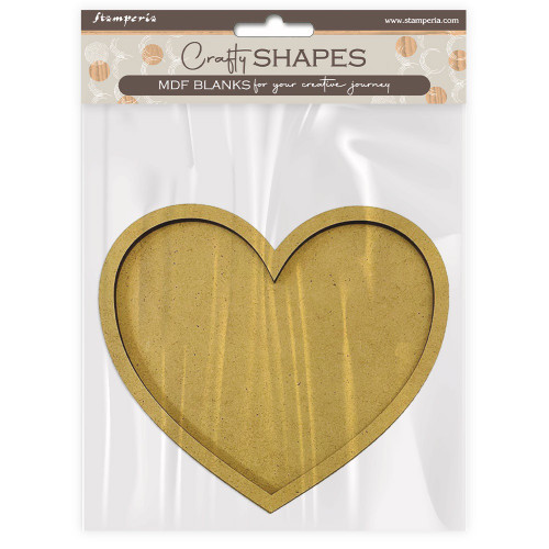 Stamperia Crafty Shapes-Hearts 5A0029KC-1GCWB - 5993110037330